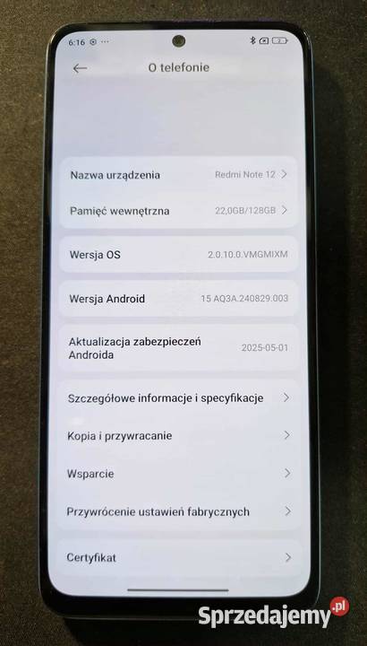 Redmi Note 12 5G Dual SIM Ice Blue 128 GB i 4 GB łódzkie Łódź