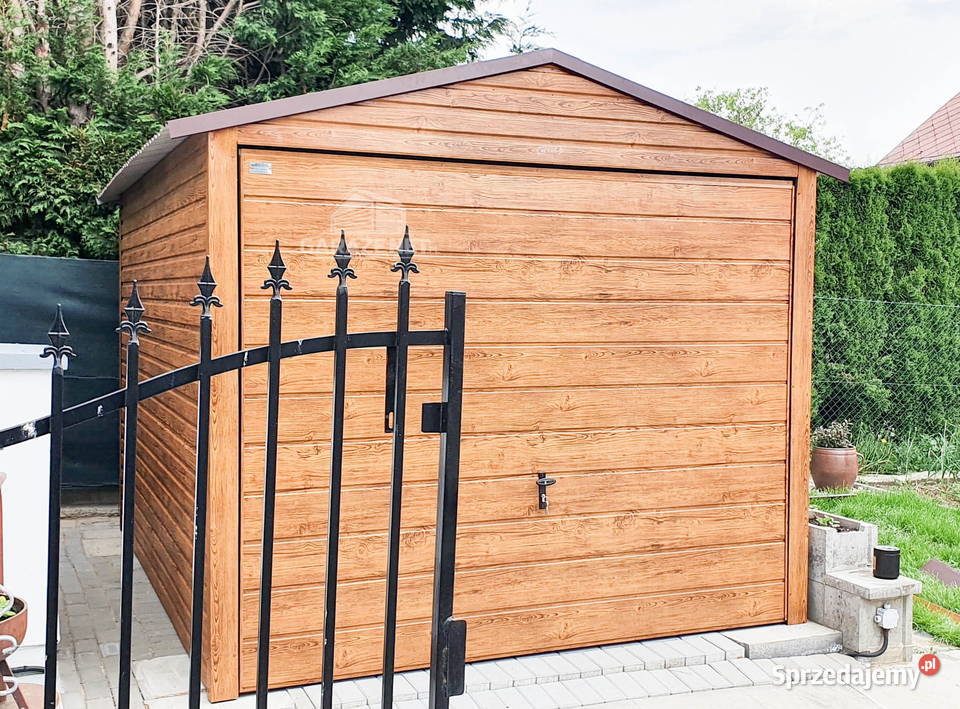 GARAŻ BLASZANY 3M X 6M DWUSPAD BRAMA UCHYLNA małopolskie Łapanów
