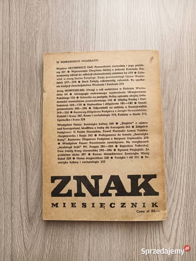 Znak Miesięcznik 337 Chrześcijaństwo Kraków