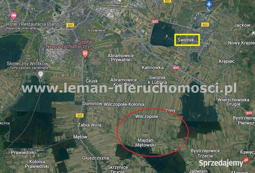 sprzedaży działki WilczopoleKolonia 1340m2 lubelskie Wilczopole-Kolonia sprzedam