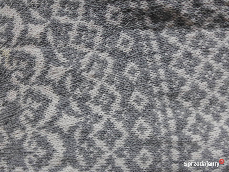 HANDMADE wełniany sweter ręcznie robiony Warszawa