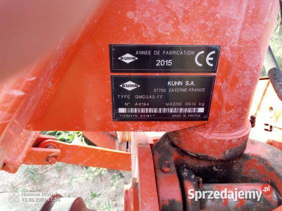 Kosiarka dyskowa Kuhn GMD240 FF podlaskie Świdry Podleśne