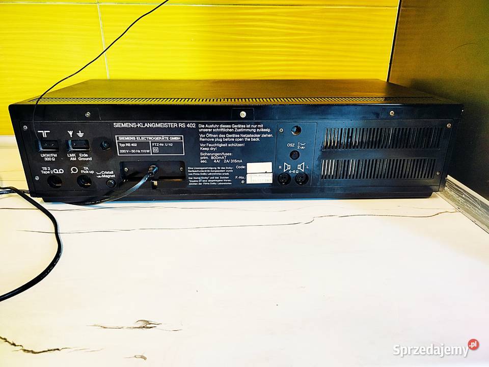 Siemens RS 402 Amplituner z magnetofonem sprawne Mińsk Mazowiecki sprzedam