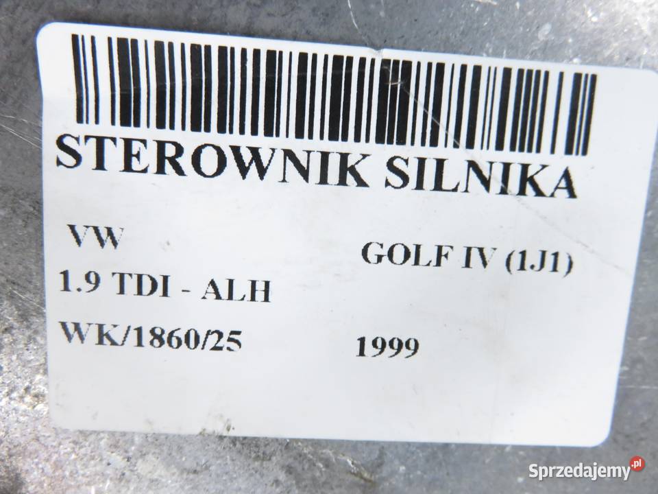 STEROWNIK VW GOLF IV 19 TDI 038906018AE osobowe Komputery
