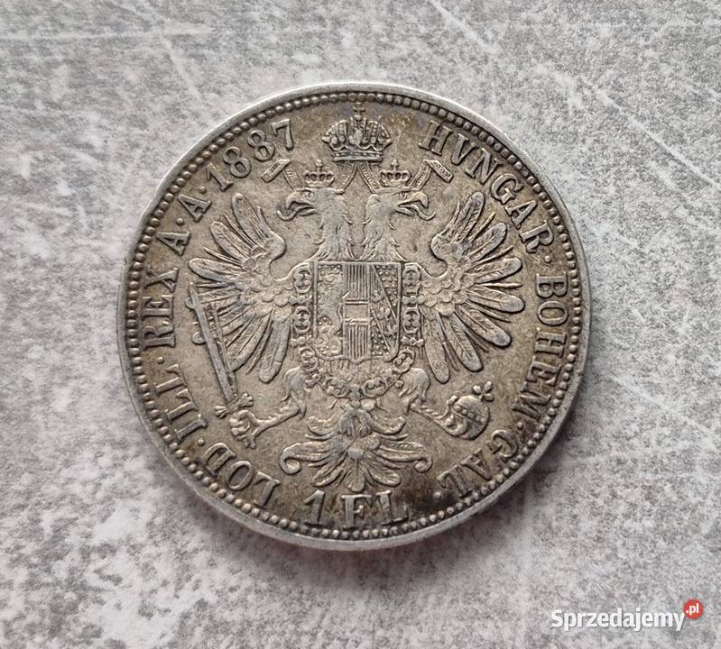 54 AUSTRIA srebro 1 Floren 1887 r Wola Kruszyńska
