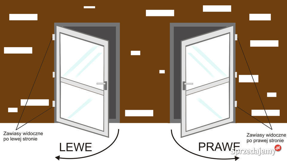 Ciepłe drzwi plastikowe 90x200