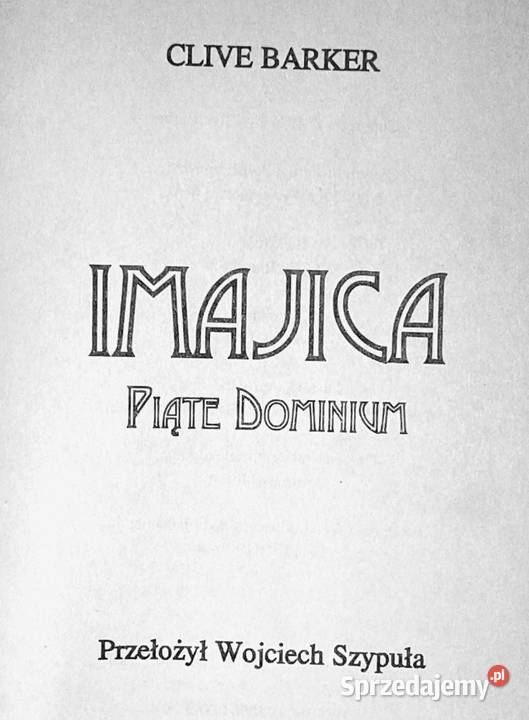 Piąte Dominium Clive Barker