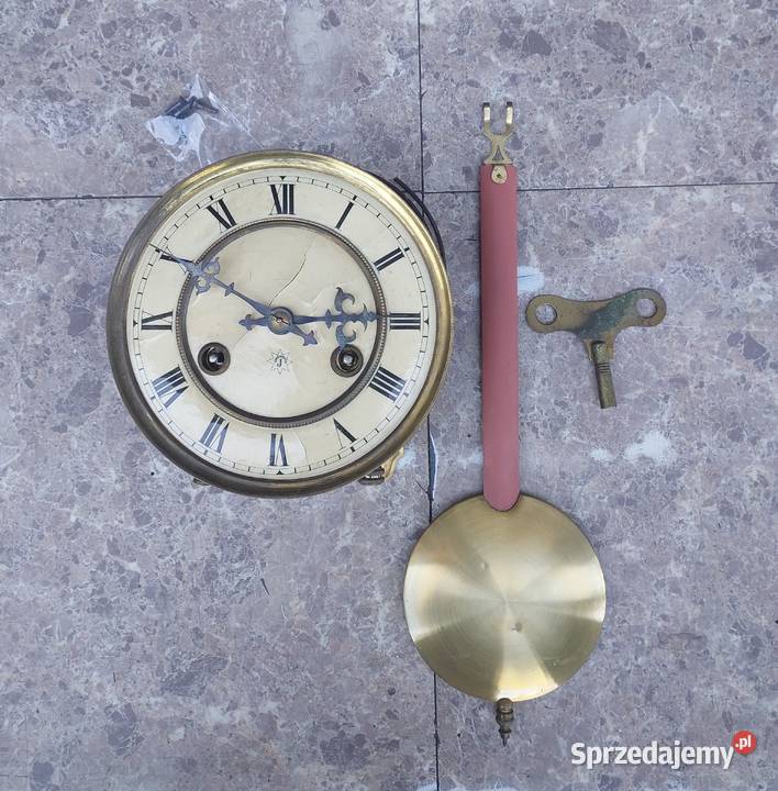 143 Zestaw mechanizm starego zegara Junghans pomorskie Tczew