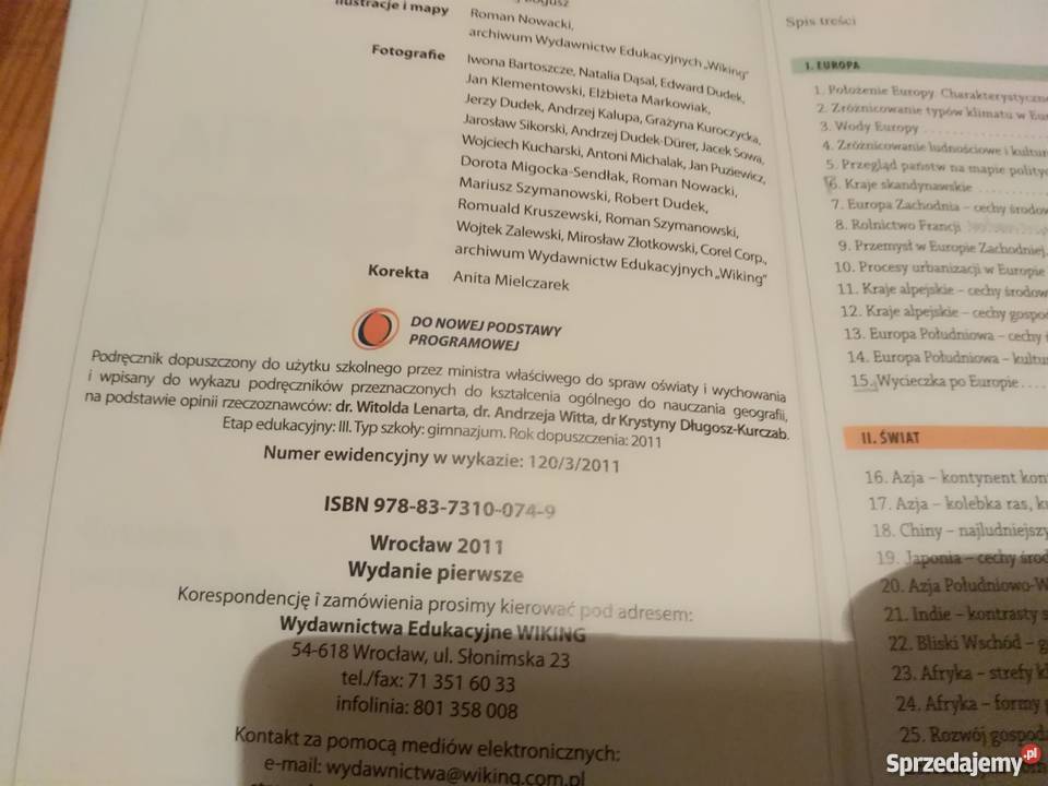 Gimnazjum kl 3 Geografia bez tajemnic Europa i dolnośląskie Oborniki Śląskie