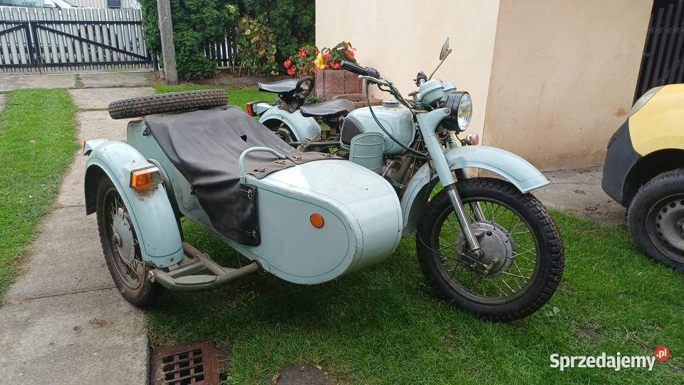 Dniepr MT z wózkiem bocznym stan oryginalny wał Kardana Annopol