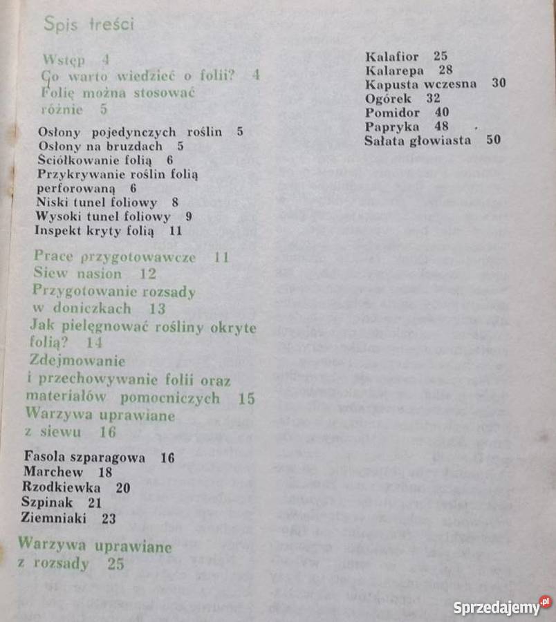 Sałata szpinak Rok wydania 1985 Oświęcim