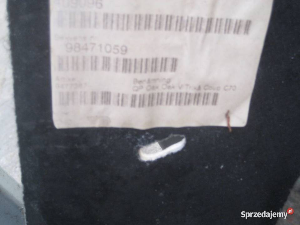 volvo c70 coupe 9804r tapicerka boczek tył lewy osobowe Rakoniewice