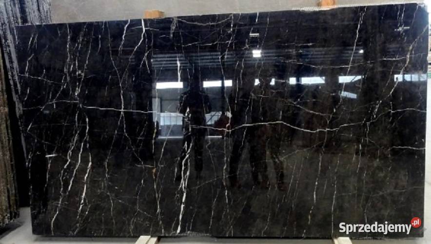 GRES POLER CZARNY MARMUR 160X80 WYSOKI POŁYSK