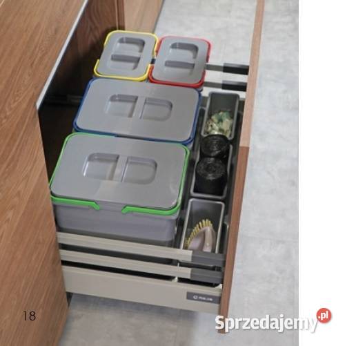 KOSZ na śmieci do szuflady szafki wys 30 15L cz Radomsko