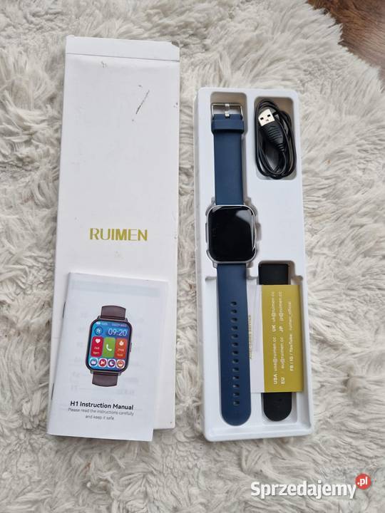 Smartwatch w kolorze granatowym piekny kolor wielkopolskie sprzedam