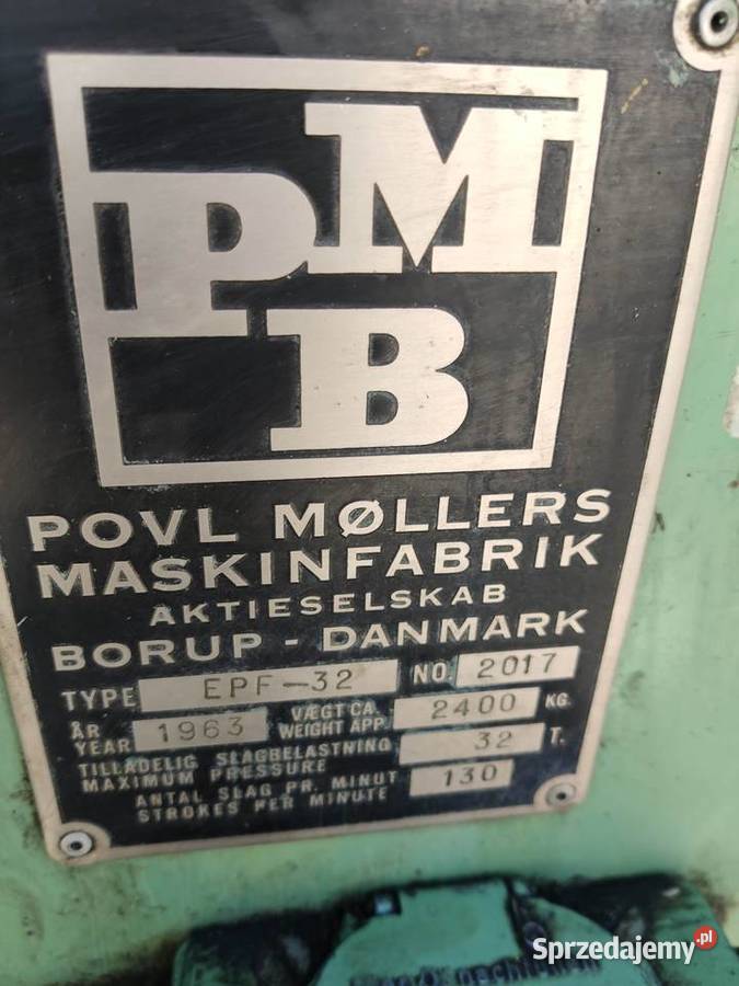 Prasa mimośrodowa 37 t 40 16 ton 25 praska MMM Grzechynia