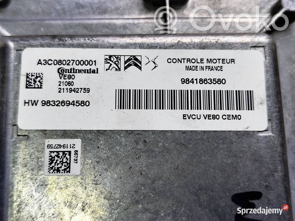 Peugeot 208 II Citroen EC4 ECorsa STEROWNIK