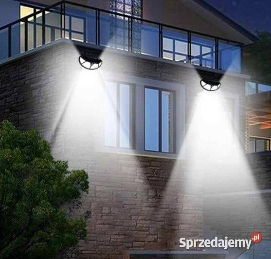 4 x LAMPA SOLARNA 100 LED KINKIET czujnik ruchu Jasło