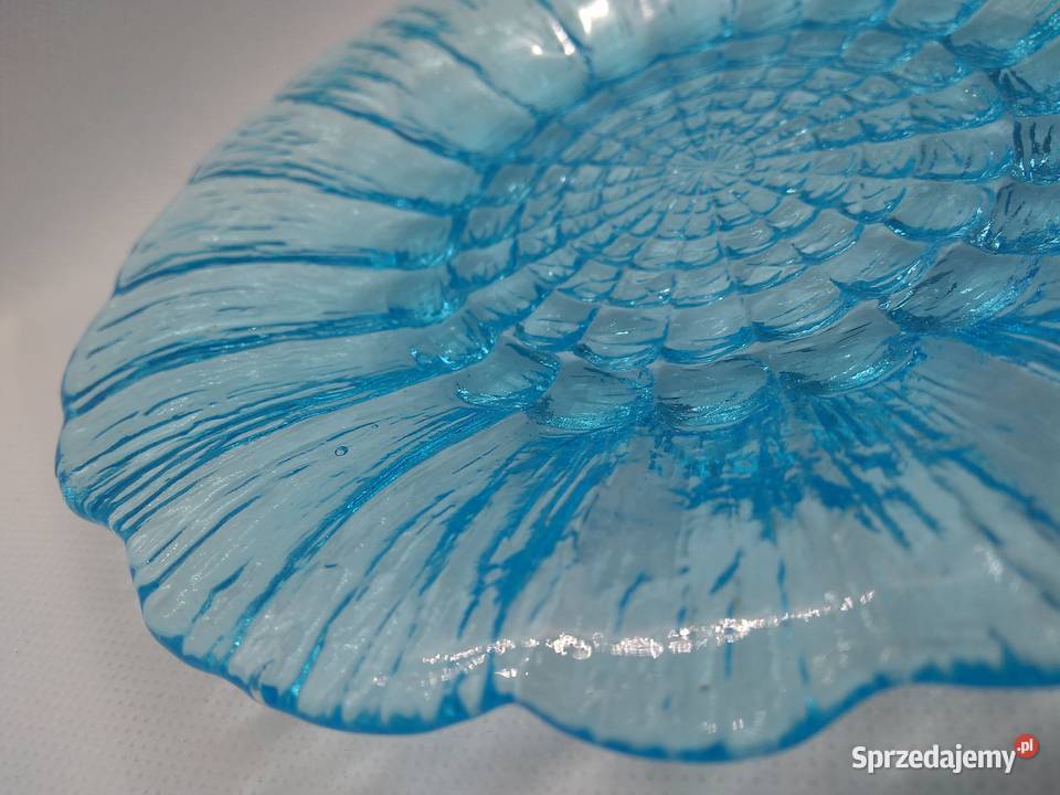 Frost talerz Cora patera niebieska 175 Szkło mazowieckie Warszawa