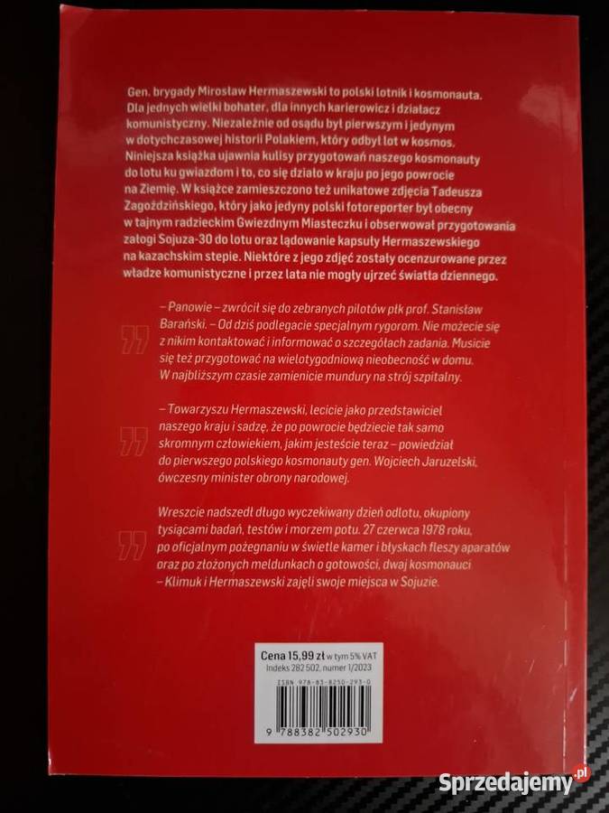 MIROSŁAW HERMASZEWSKI Jedyny Polak w Kosmosie Warszawa