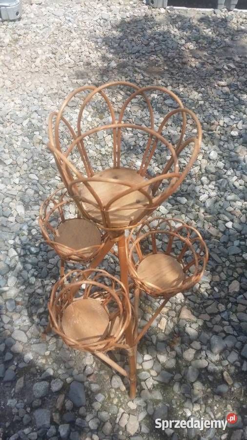 Kwietnik drewniany na 4 doniczki Nysa sprzedam