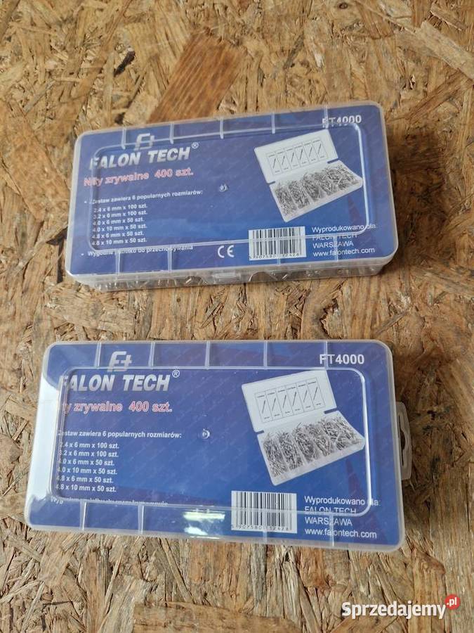 NITY ZRYWALNE ZESTAW NITÓW TRZPIENIEM STALOWYM Głogowa