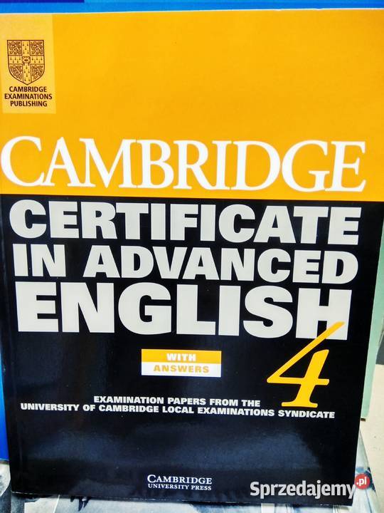Cambridge certifikate outlet angielski sprzedam