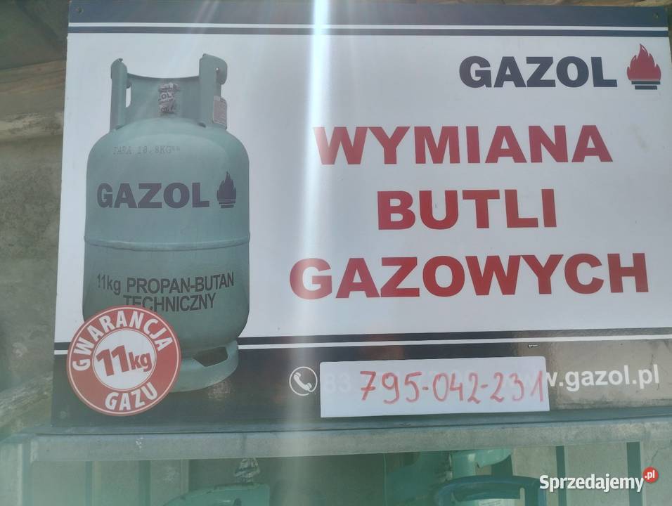 Wymiana i sprzedaż butli gazowych propanbutan lubelskie Kanie-Stacja