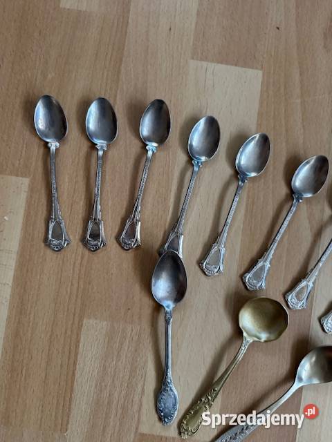 Łyżeczki platerowe posrebrzane różne rozmiary do