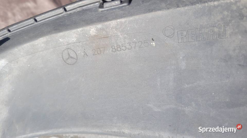 Mercedes W207 AMG SPOILER DOKŁADKA ZDERZAKA TYŁ śląskie Ruda Śląska