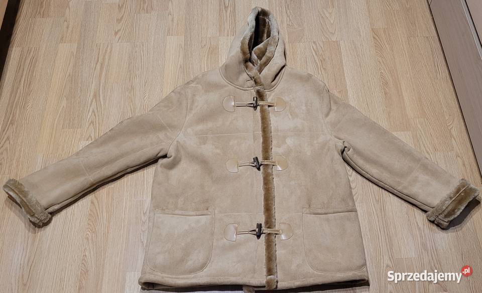 Kożuszek damski XL brązowy/beżowy sprzedam