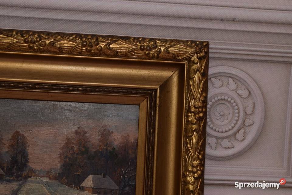 ST Kamocki Pejzaż Polskiej Wsi Wiejska Chata małopolskie Kraków sprzedam