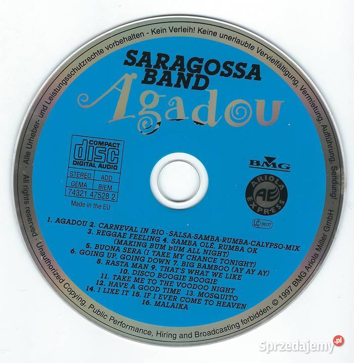 CD Saragossa Band Agadou 1997 Brwinów
