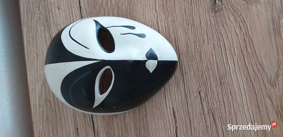 Mała maska ceramiczna Porcelana i szkło Przedbórz