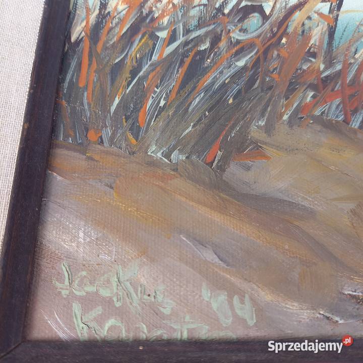 Obraz olejny na płótnie pejzaż nadmorski 50x40 Warszawa