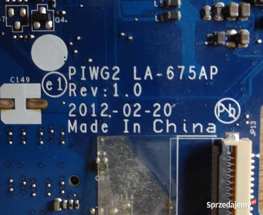 Płyta główna PIWG2 LA675AP Lenovo G570 Szczecin