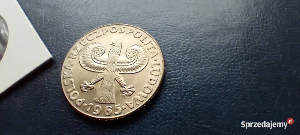 Stare monety 10 złotych 1965 Kolumna PRL Polska podkarpackie Lesko