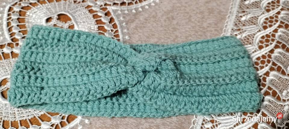 Ręcznie robiona opaska na głowę ciepła