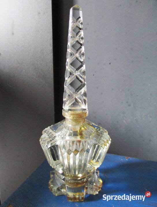 Art Deco Kryształowy Flakon na Perfumy Bohemia Pozostałe Nieporęt
