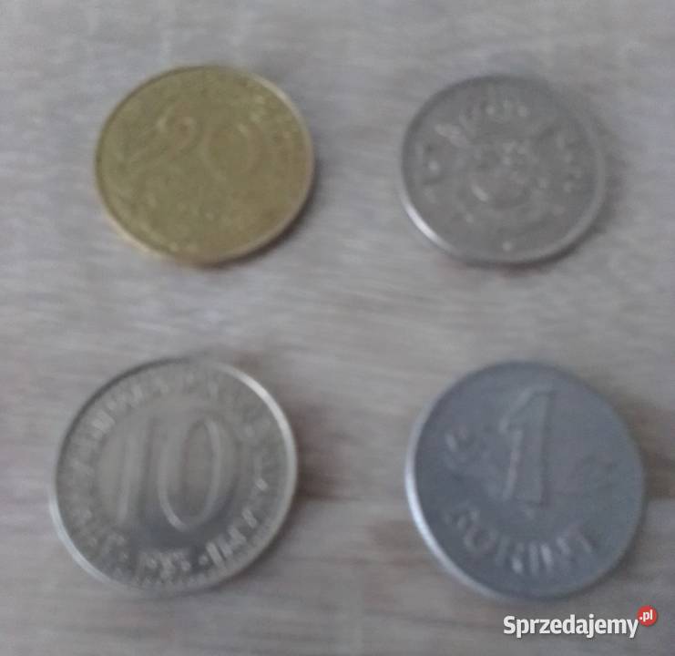 Zestaw 4 monet zagranicznych Skrobów-Kolonia