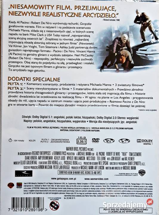 GORĄCZKA PREMIUM COLLECTION ROBERT DE NIRO 2 DVD