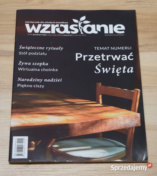 miesięcznik młodych katolików pt WZRASTANIE Rok wydania 2022 mazowieckie Siedlce