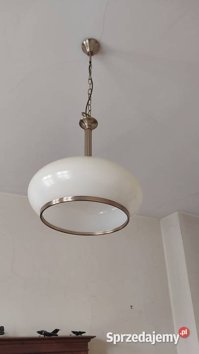 Lampa wisząca styl vintage szkło mosiądz stan opolskie Opole