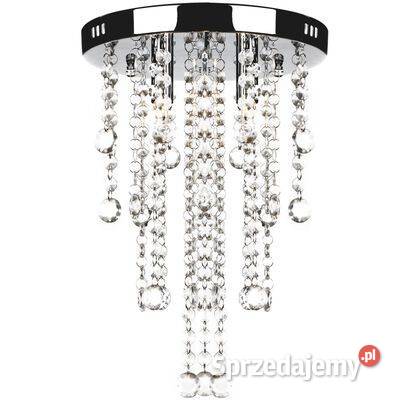 vidaXL Lampa sufitowa z kryształami biała Warszawa