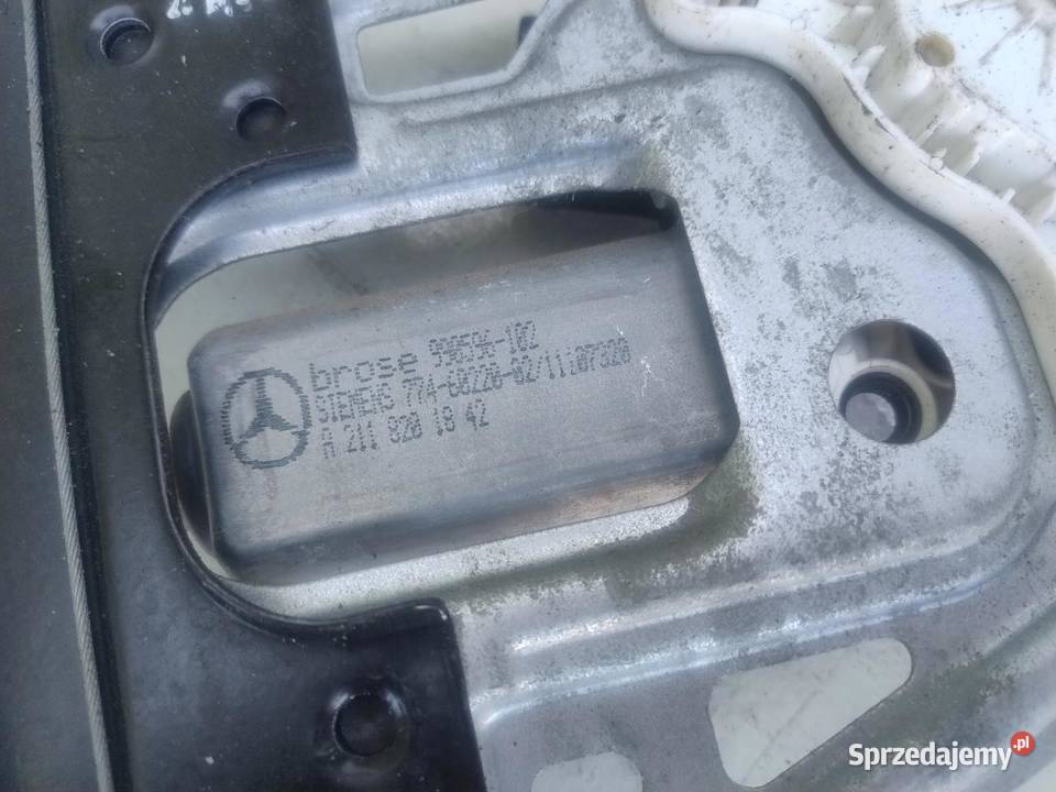 MECHANIZM PODNOŚNIK SZYBY PRAWY PRZÓD MERCEDES osobowe