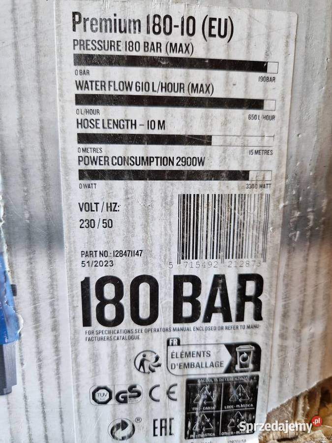 Myjka Nilfisk premium ciśnieniowa 18010 bar EU Głogowa