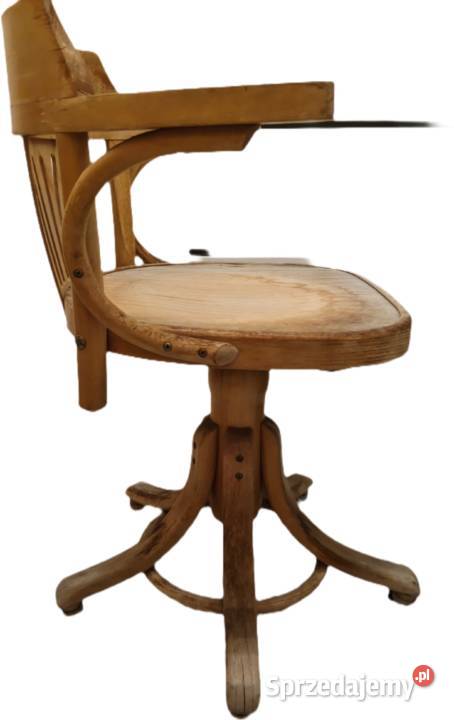 Stare krzesło PRL obrotowe gięte w stylu Thonet Fotele i krzesła obrotowe Kraków