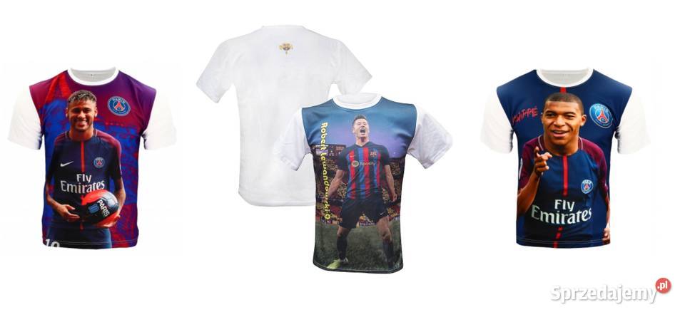 MBAPPE NEYMAR PSG LEWANDOWSKI BARCA KOSZULKA Kraków sprzedam