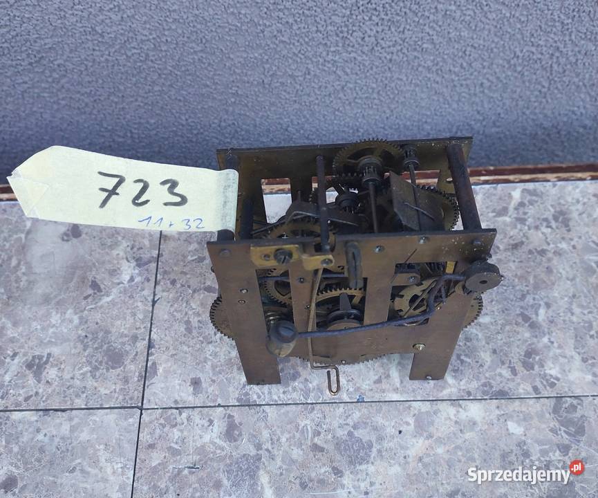 723 Mechanizm starego zegara ściennego Junghans pomorskie