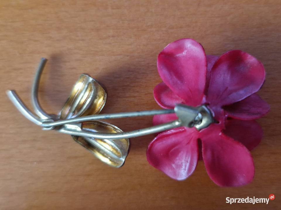 Róża stara broszka Warszawa